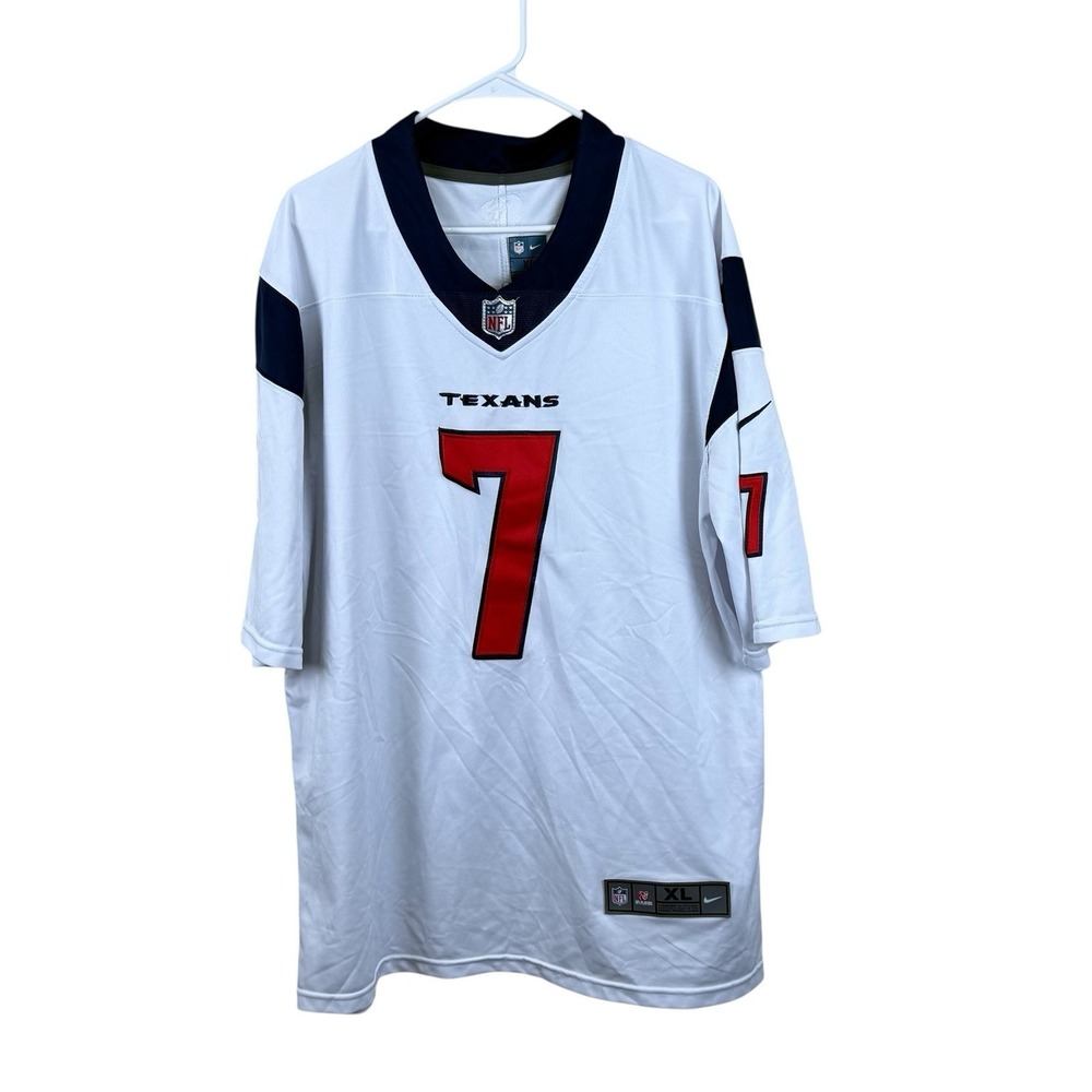 Houston Texans CJ Stroud Nike NFL On Field Jersey White Mens Size XL EUC